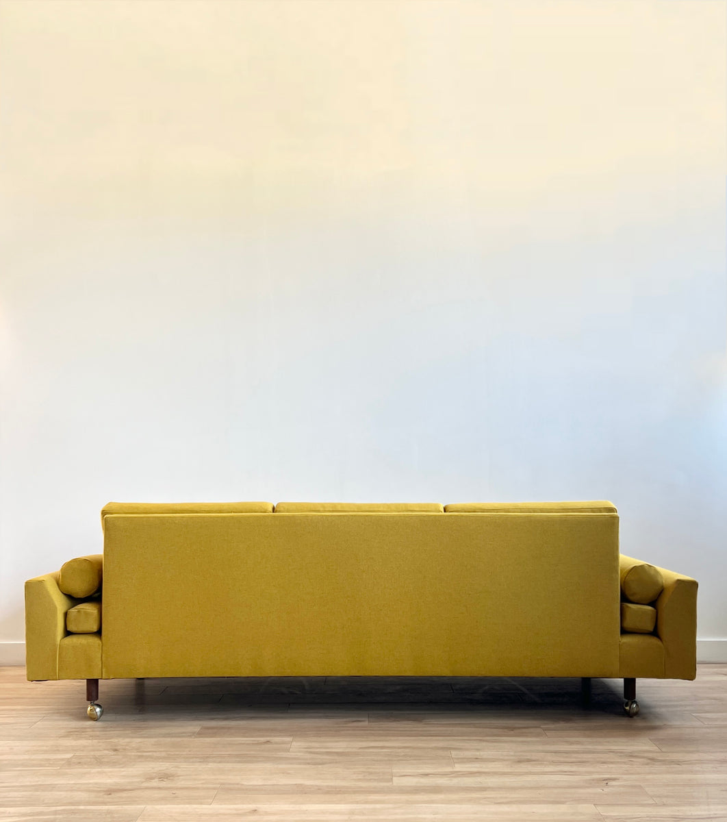 Freshly Upholstered Vintage MidCentury Sofa Home and Closet Vintage