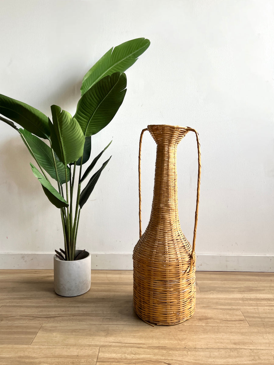 Extra Large Tall Wicker Basket Home and Closet Vintage