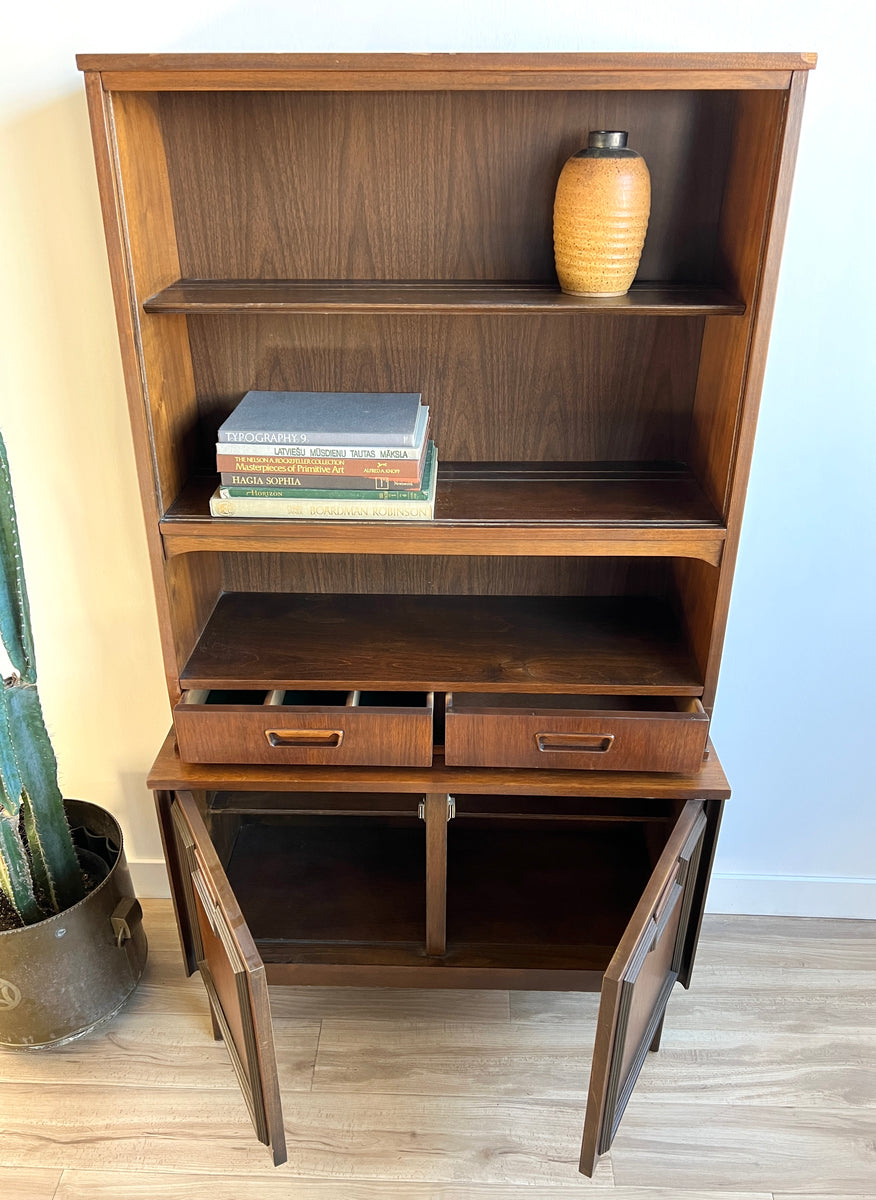 Vintage Mid Century Shelving Unit Hutch Home and Closet Vintage