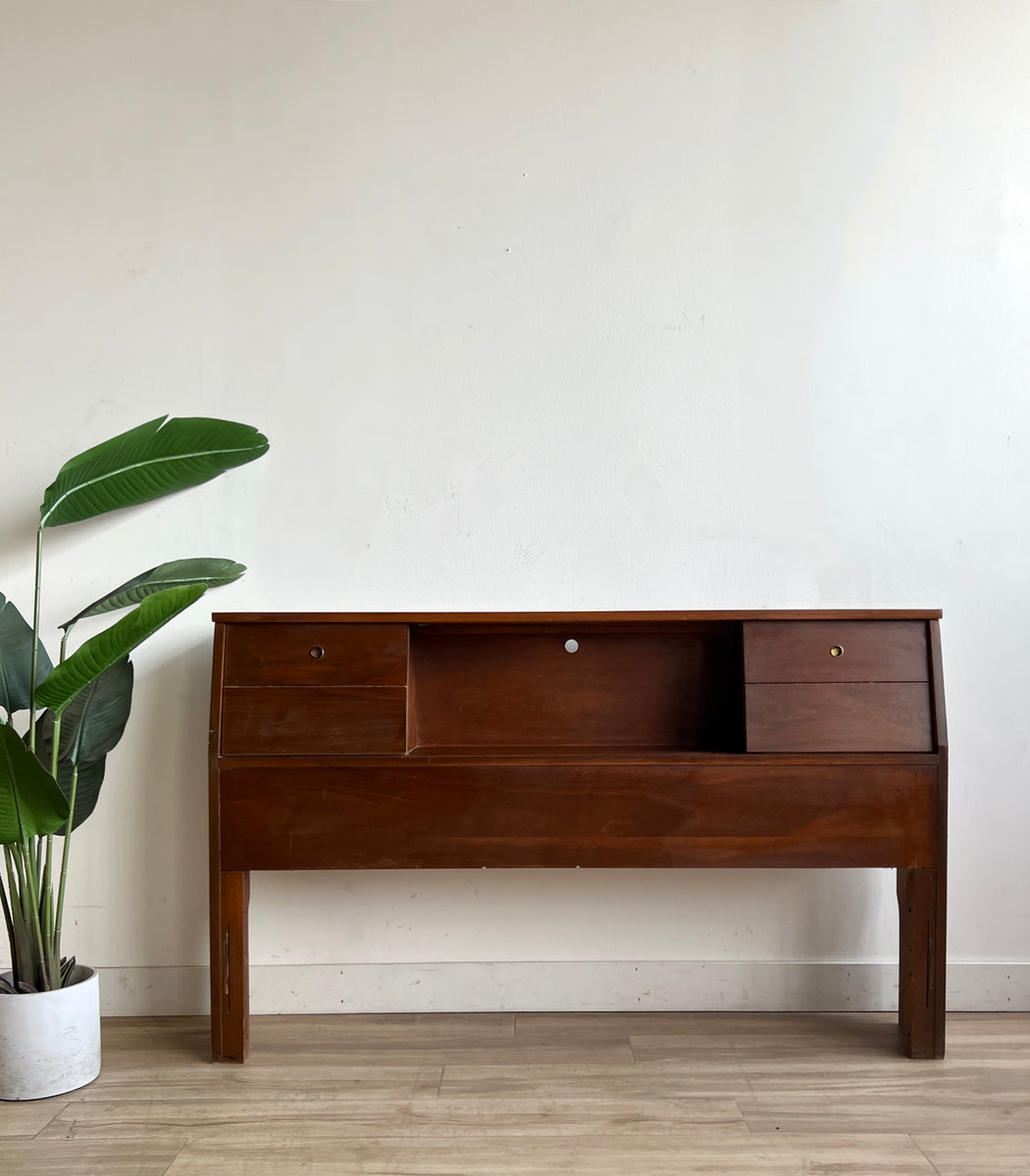 Vintage Mid Century Headboard Home and Closet Vintage