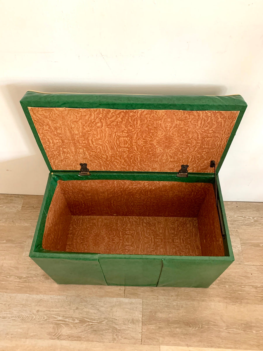 Vintage Ottoman with Storage Home and Closet Vintage