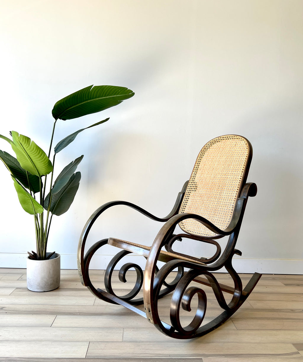 Vintage Cane Rocking Chair