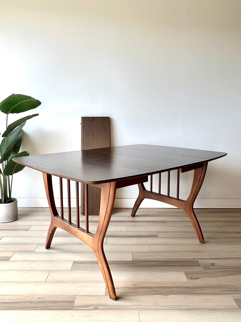 Vintage Mid Century Drop Leaf Table w/ Two Leaves