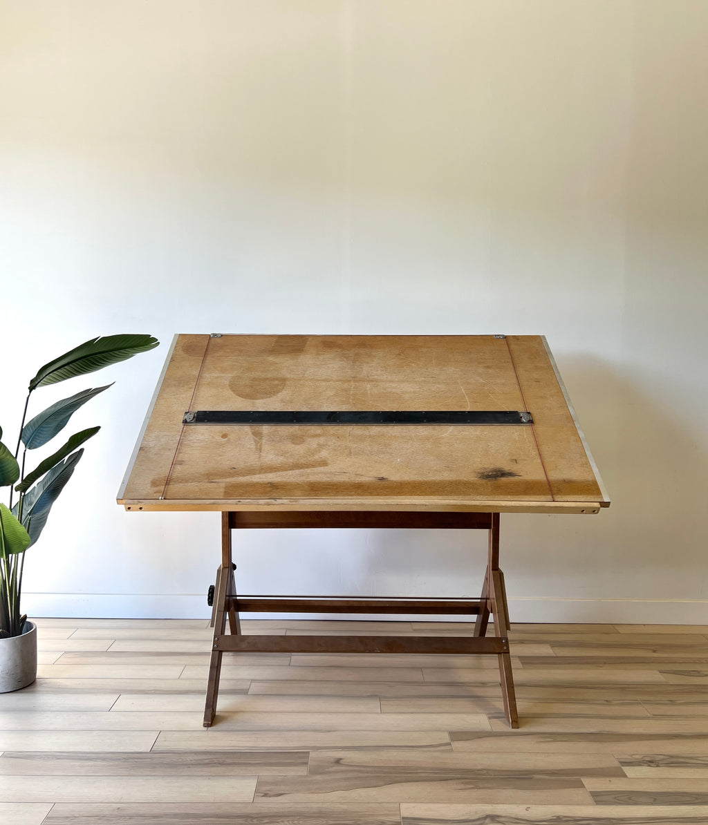 Vintage Large Drafting Table / Standing Desk