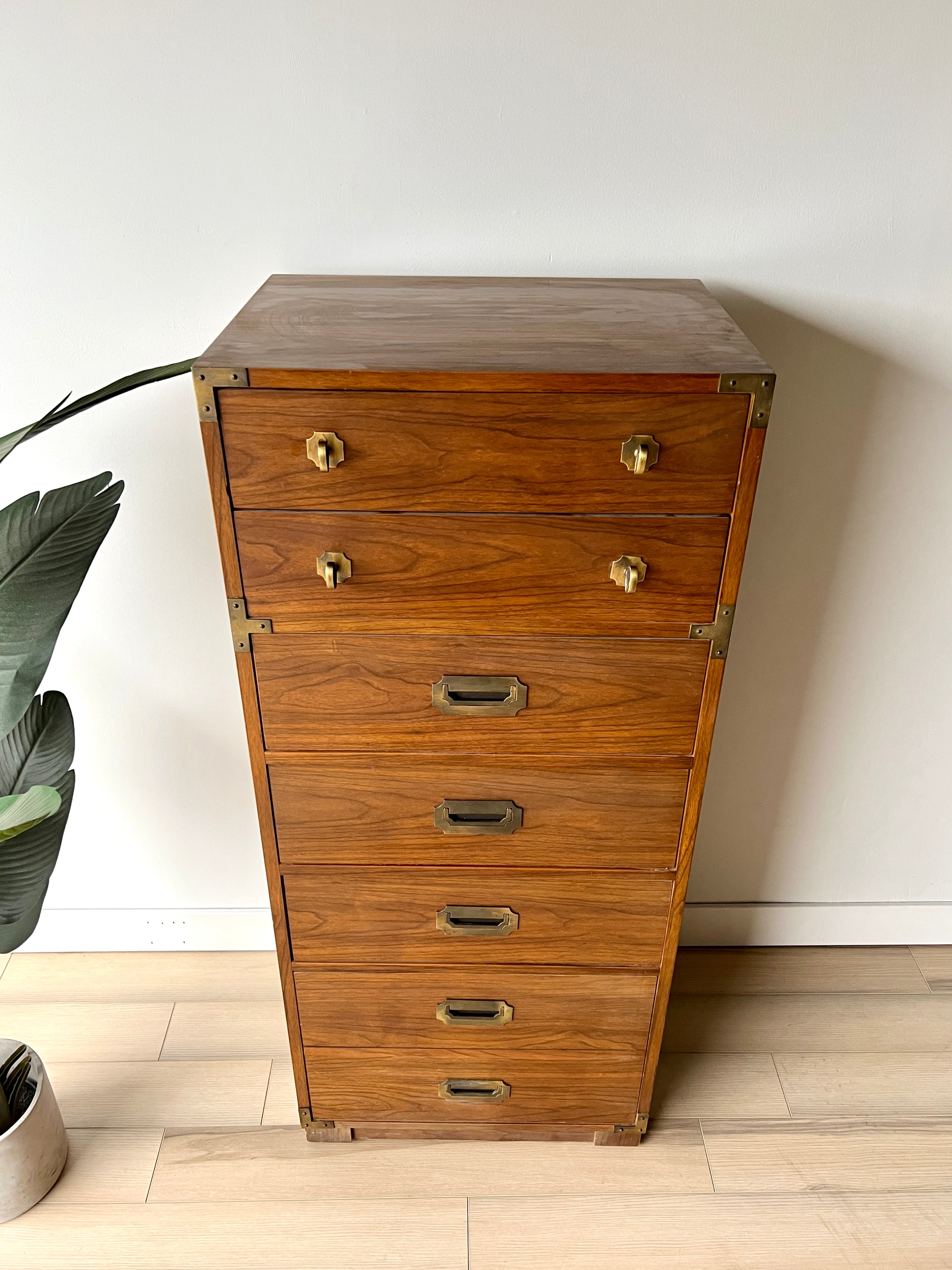 Vintage Campaign Style Dresser – Home and Closet Vintage Vintage Campaign Style Dresser – Home and Closet Vintage