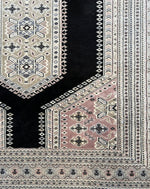 Vintage 5' x 8' Afghan Hand Knotted Rug