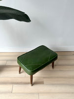 Vintage Green Footstool / Ottoman