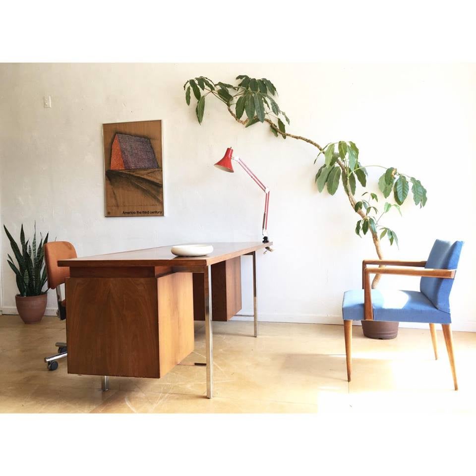 Mid Century Floating Desk by B.L. Marble