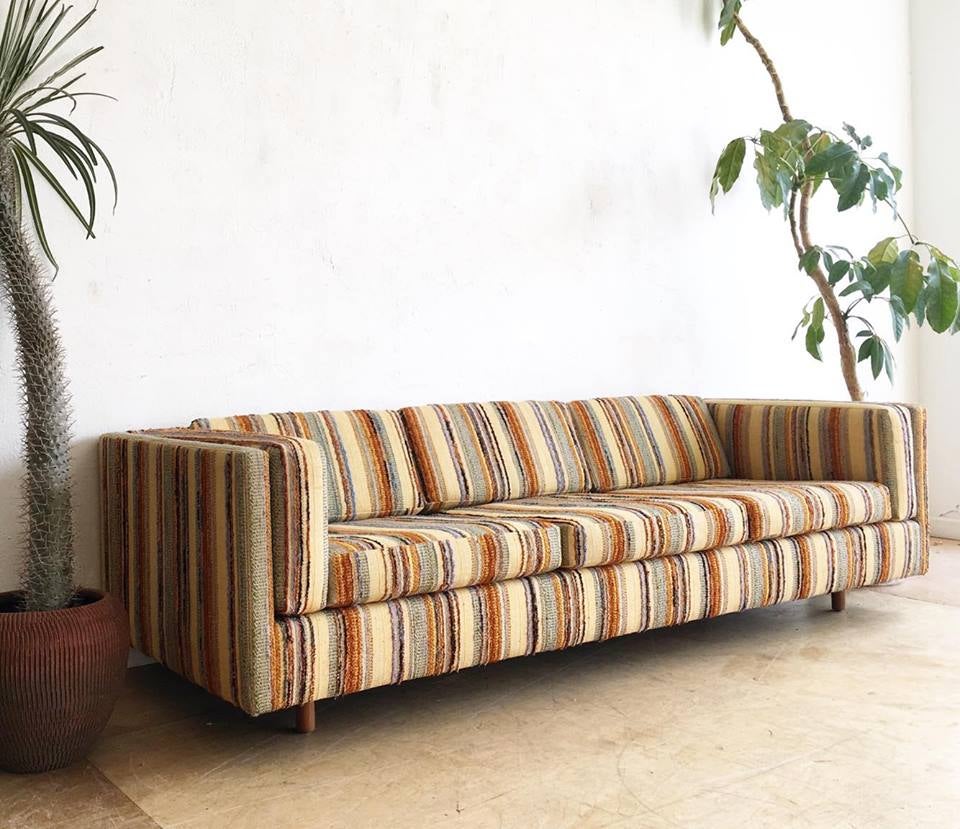 Vintage Striped Harvey Probber Sofa