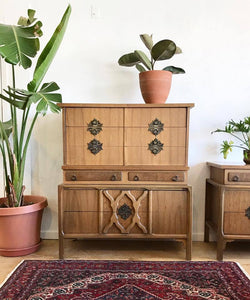 Tall Vintage Moroccan Style Dresser