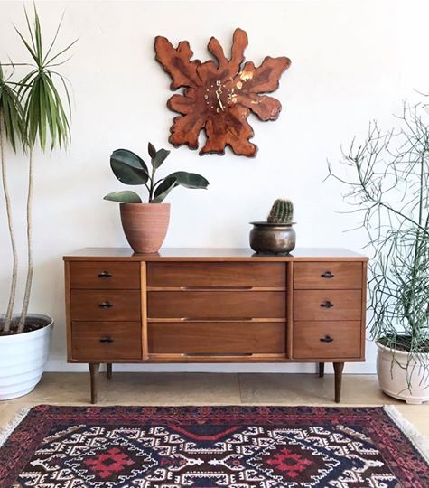 Mid-Century Long Low Dresser