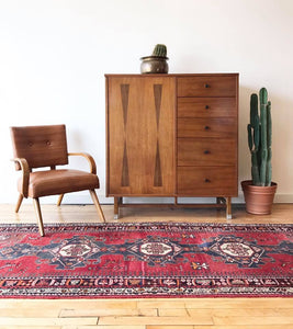 Stanley Walnut Gentleman's Chest with Rosewood Inlay