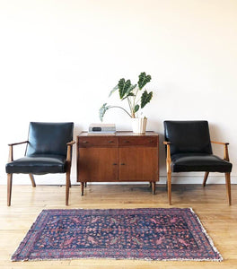 Mid-Century Lounge Chairs in Black