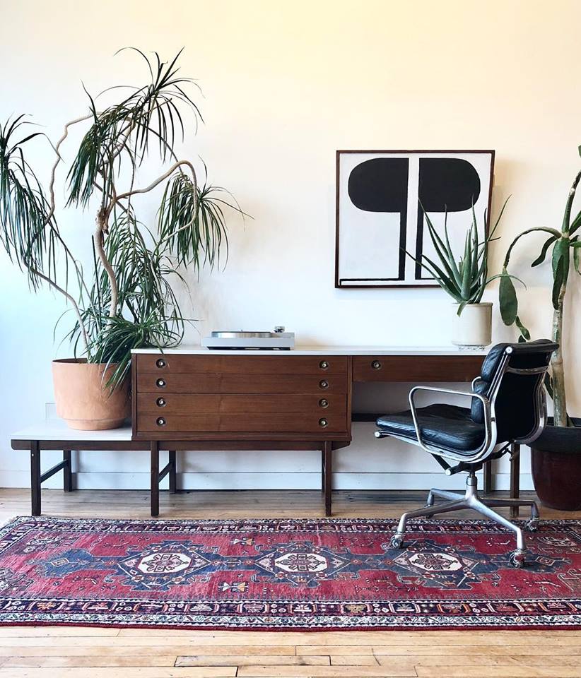 Mid-Century Desk / Wall Unit