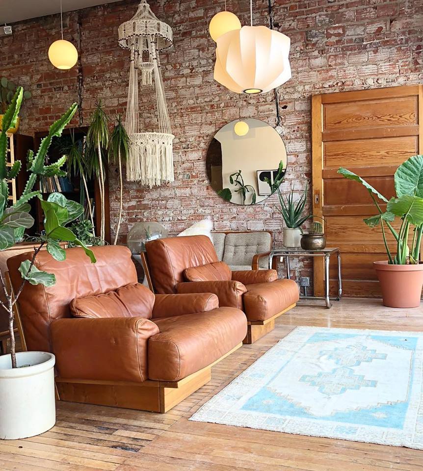 Vintage 1970's Leather French Club Chairs