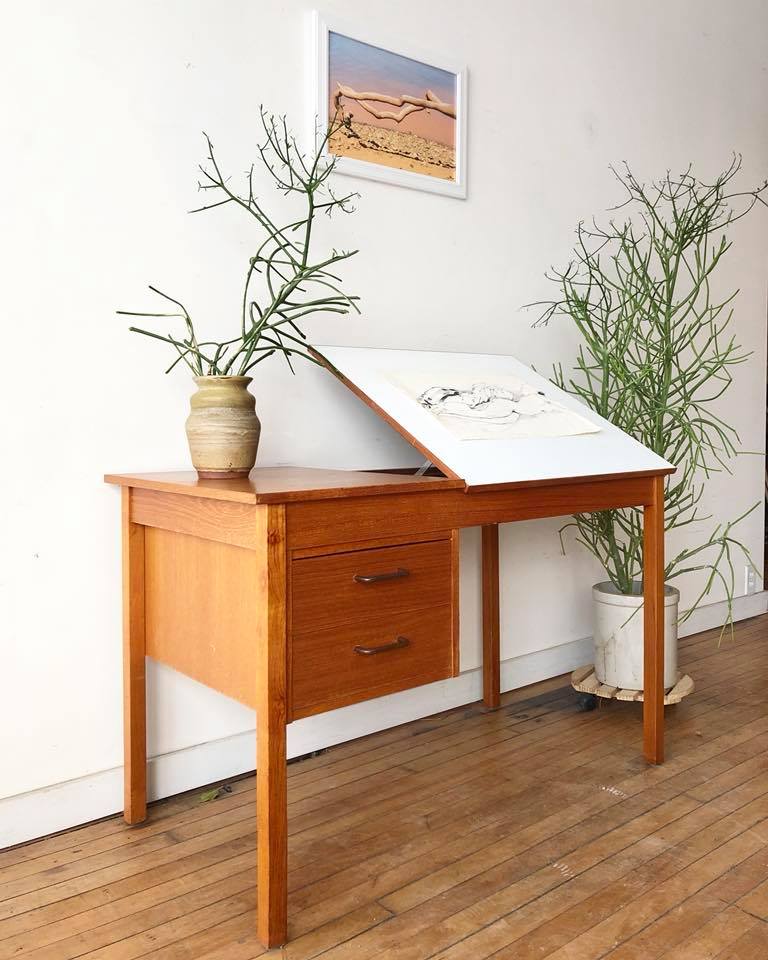 Danish Teak Art Desk