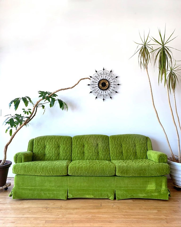 Mid-Century Sofa in Lime