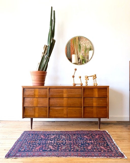 Mid-Century 9 Drawer Dresser – Home and Closet Vintage Mid-Century 9 Drawer Dresser – Home and Closet Vintage
