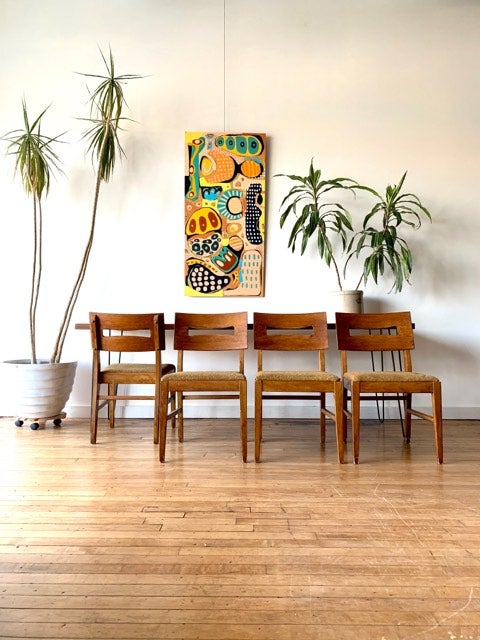 Mid-Century Set of Four Chairs