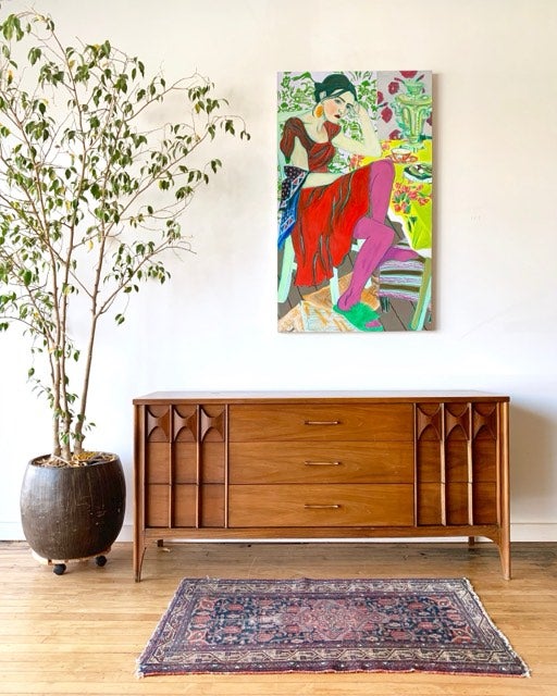 kent coffey dresser Kent Coffey Perspecta Mid-Century Modern Walnut Quad 12 Drawer Dr... MOD CITY MADNESS