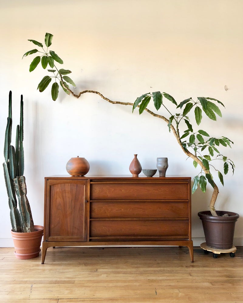 Mid-Century Wood Top Credenza by Lane