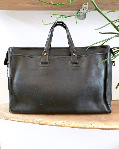 Vintage Coach Black Leather Attaché – Home and Closet Vintage