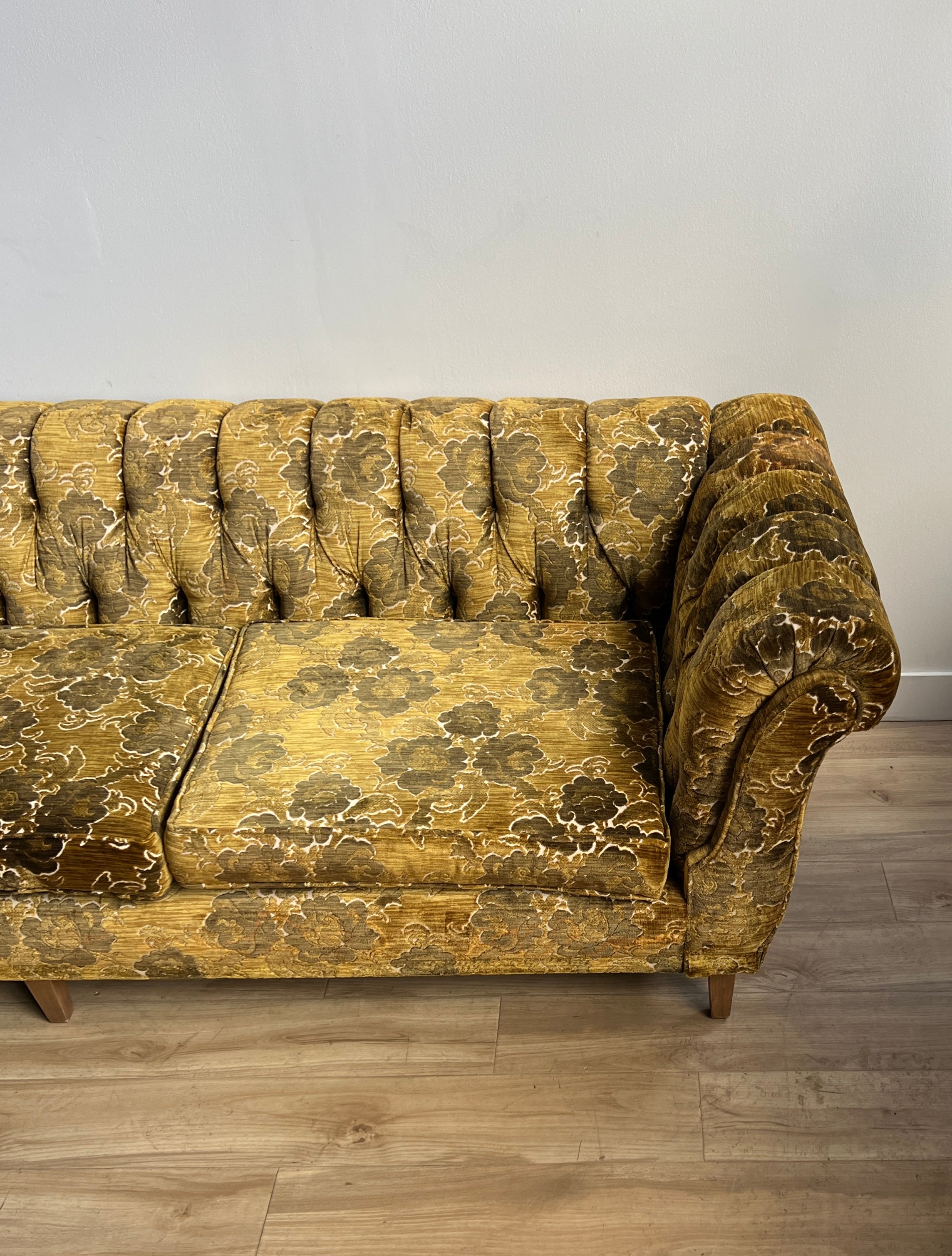 Vintage Chesterfield Style Sofa in Velvet