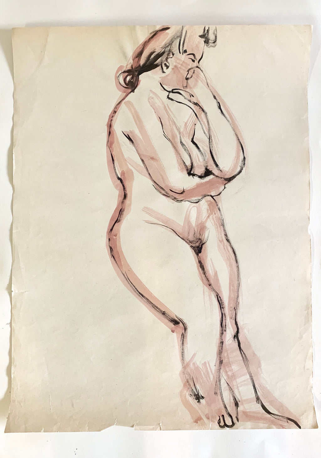 Vintage Nude Sketch #1 by Tom Sheffield