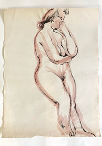 Vintage Nude Sketch #1 by Tom Sheffield