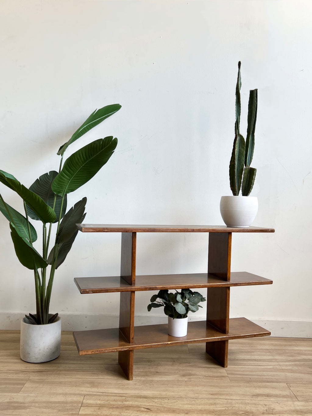 Vintage Mid Century Bookshelf / Plantstand