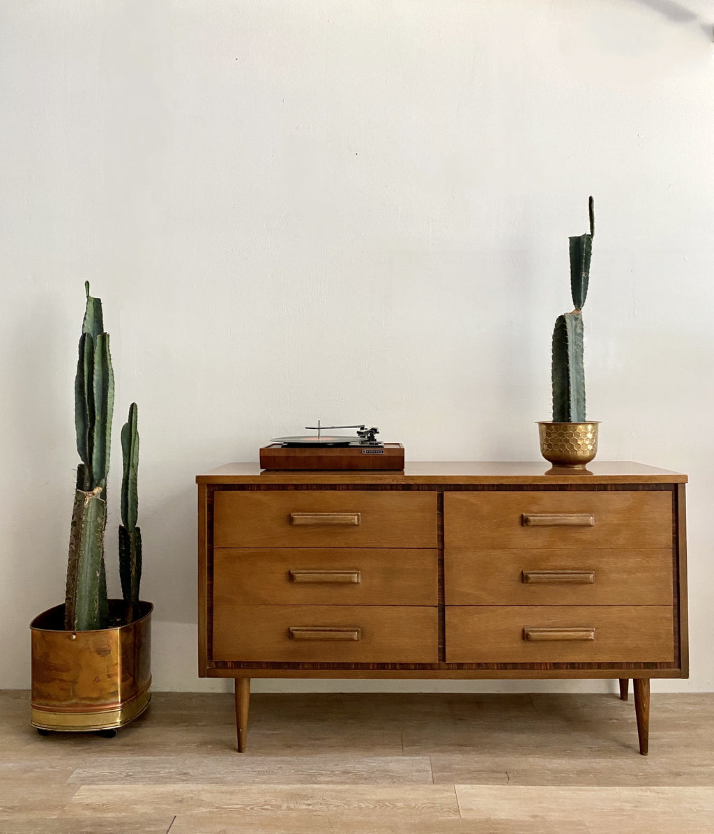 Vintage Six Drawer Dresser