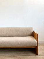 Vintage Sofa in White Oak with Full Upholstery Service