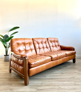 Vintage Vegan leather Sofa