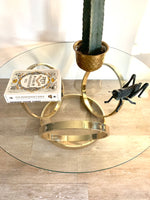 Vintage Brass Ring Coffee Table
