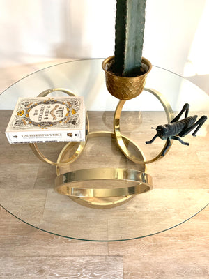 Vintage Brass Ring Coffee Table