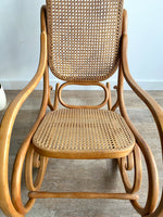 Vintage Cane Back Rocking Chair