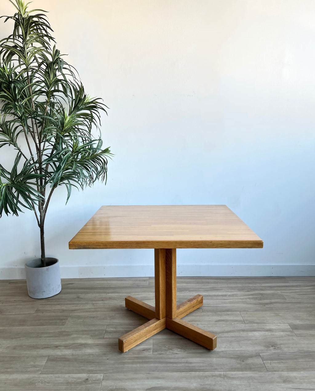 Vintage White Oak Dining Table