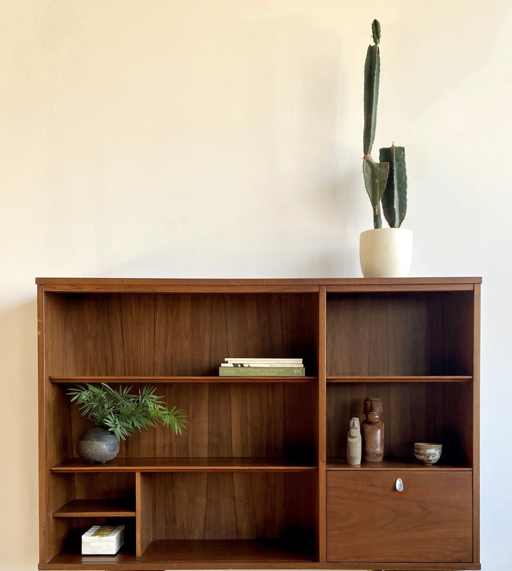 Vintage Mid Century Wall Unit / Book Shelf