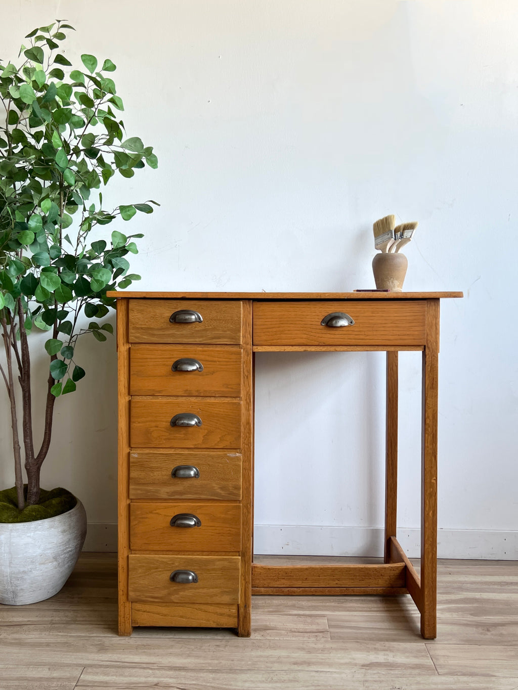 Vintage Standing Art Desk