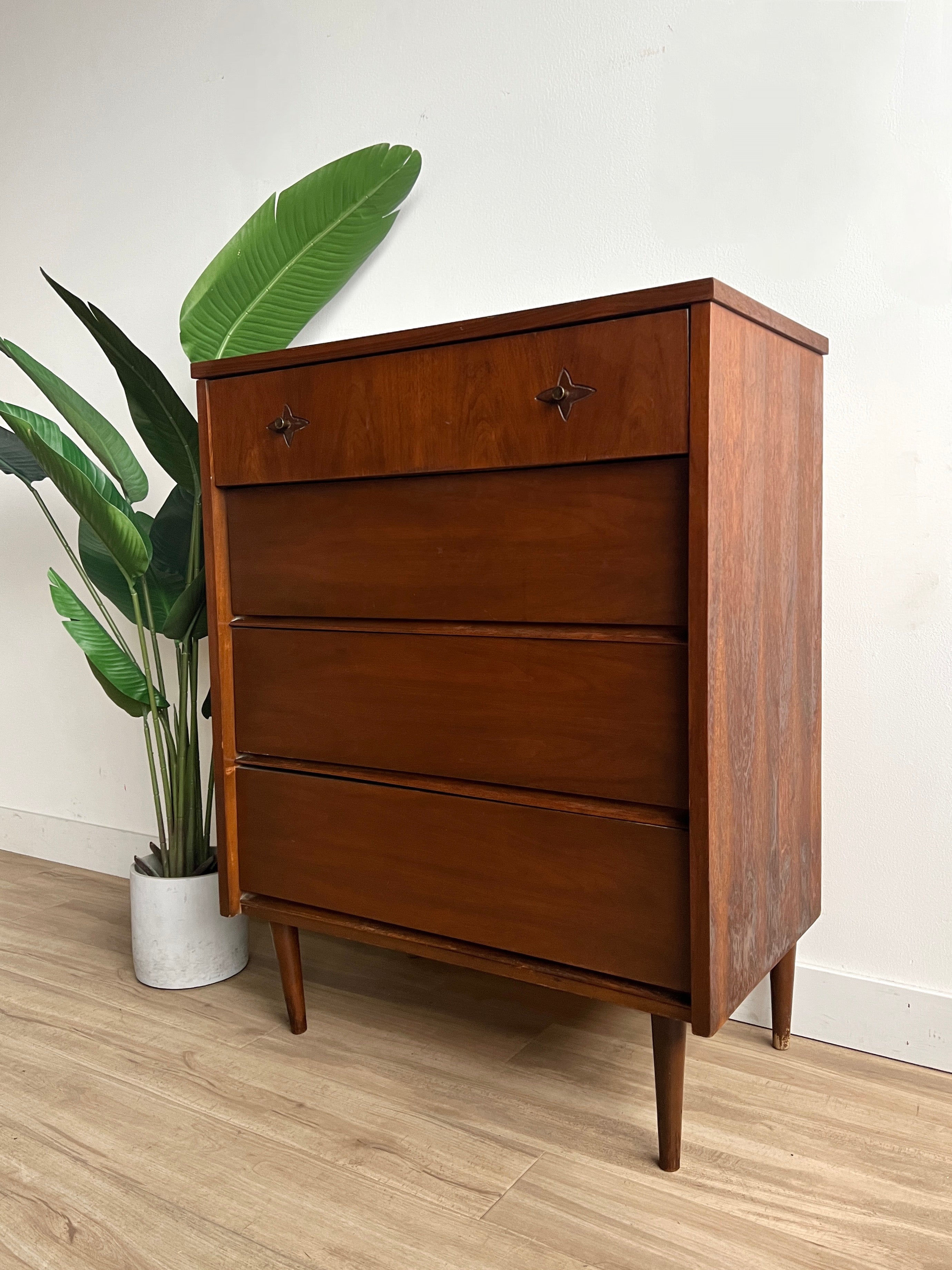 Vintage Tall Mid Century Dresser – Home and Closet Vintage