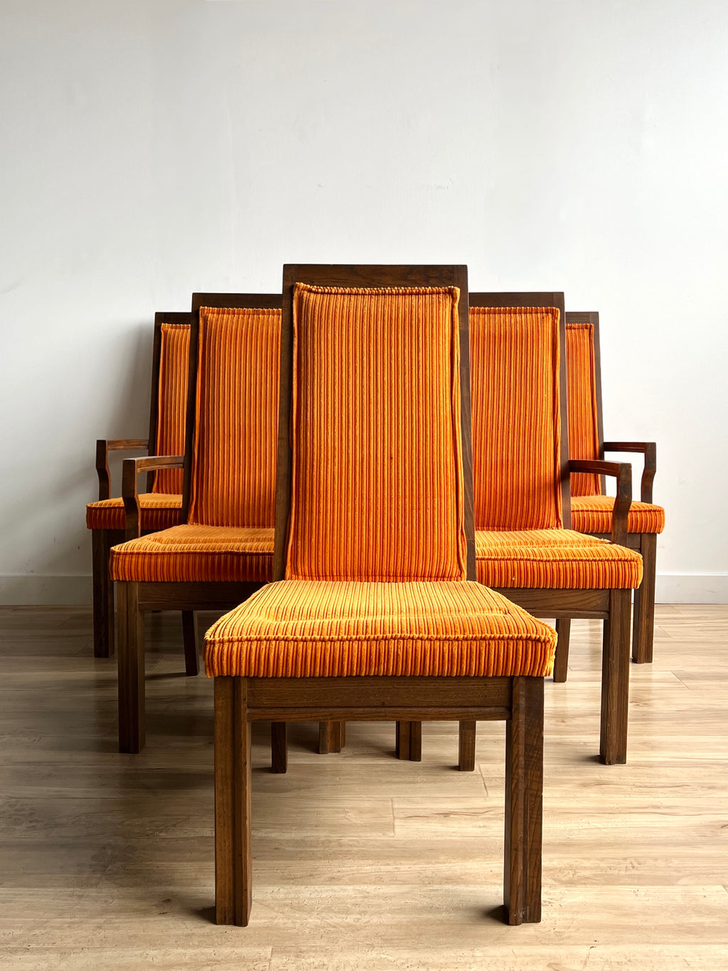Set of Six Vintage Mid Century Dining Chairs