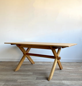 Vintage Solid Maple Dining Table