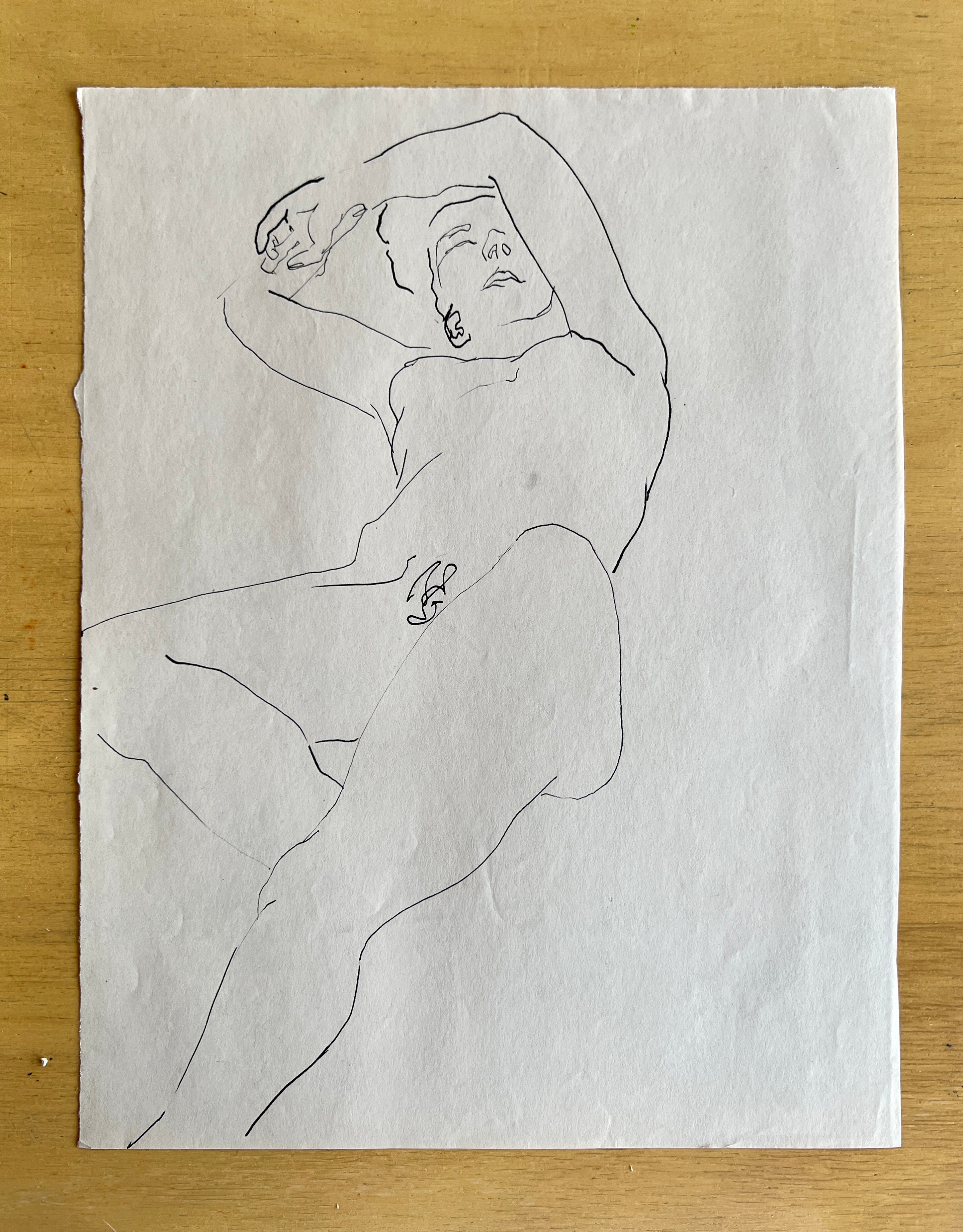 Vintage Figure Sketch #15 by Tom Sheffield