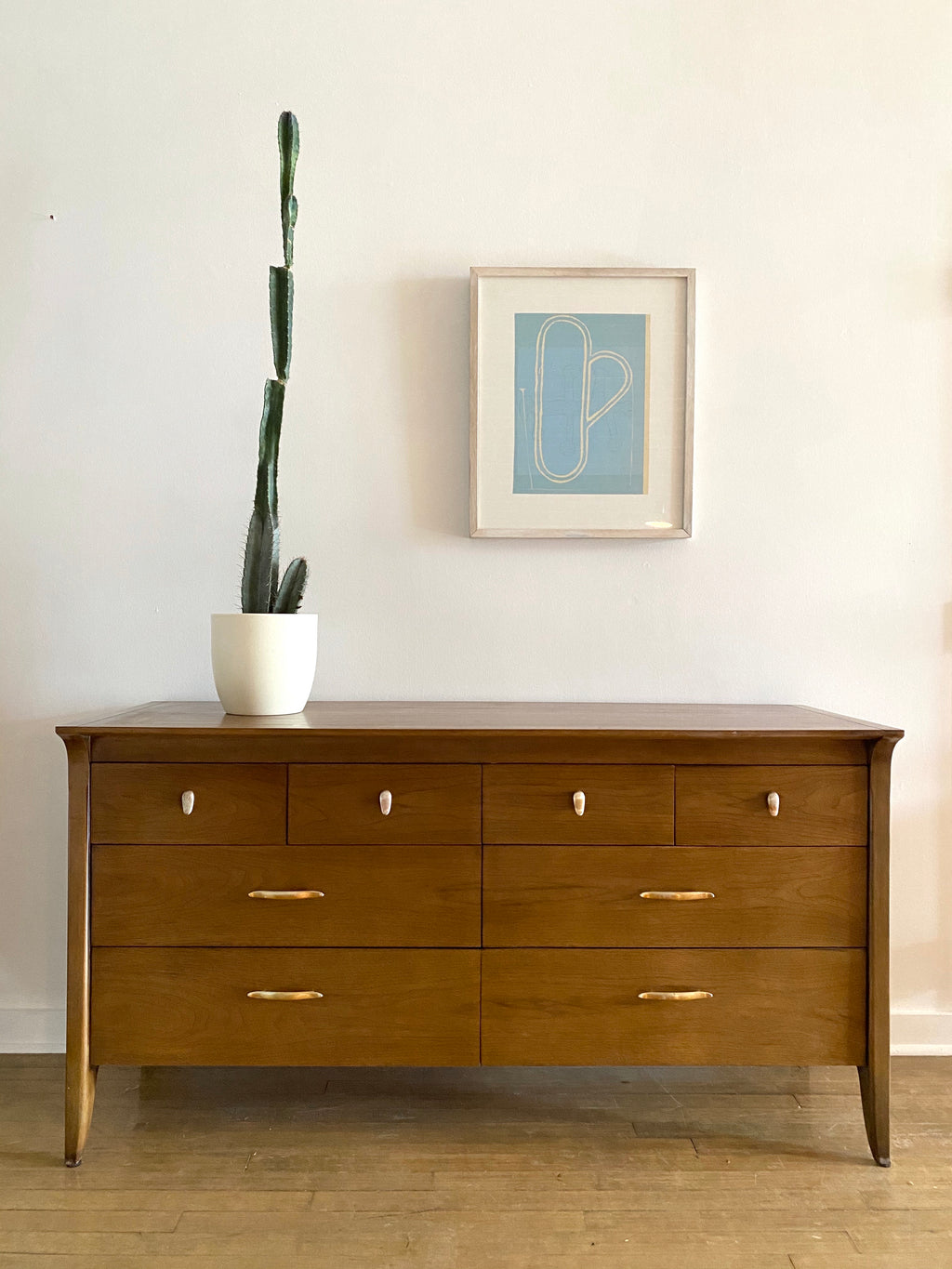 Eight Drawer Mid-Century Dresser by Drexel