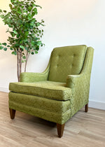 Vintage Mid Century Lounge Chair in Green