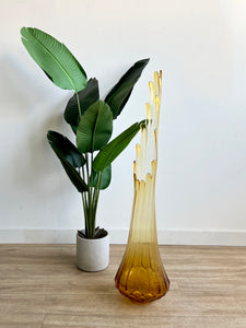 Extra Large Vintage Mid Century Art Glass Vase