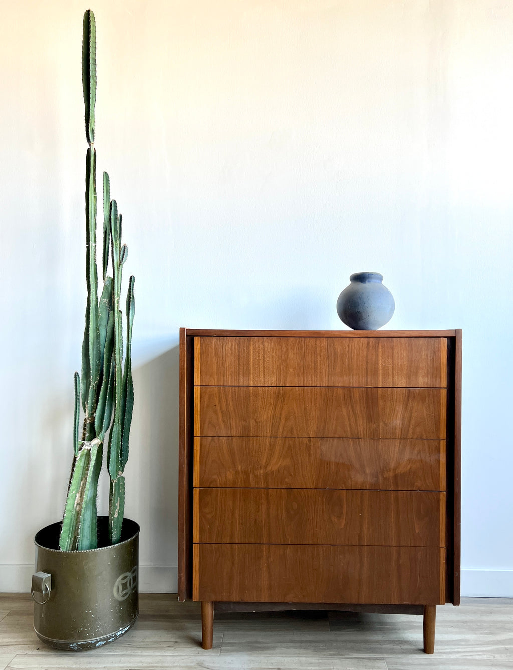 Vintage Mid Century Four Drawer Dresser