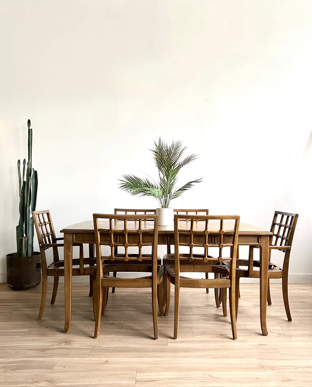 Vintage Mid Century Drexel Collage Dining Set with Upholstery Service in Your Fabirc