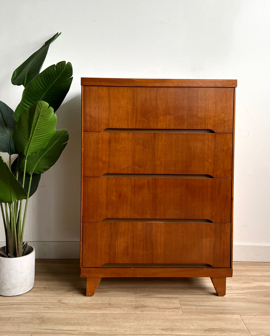 Vintage Tall Four Drawer Dresser