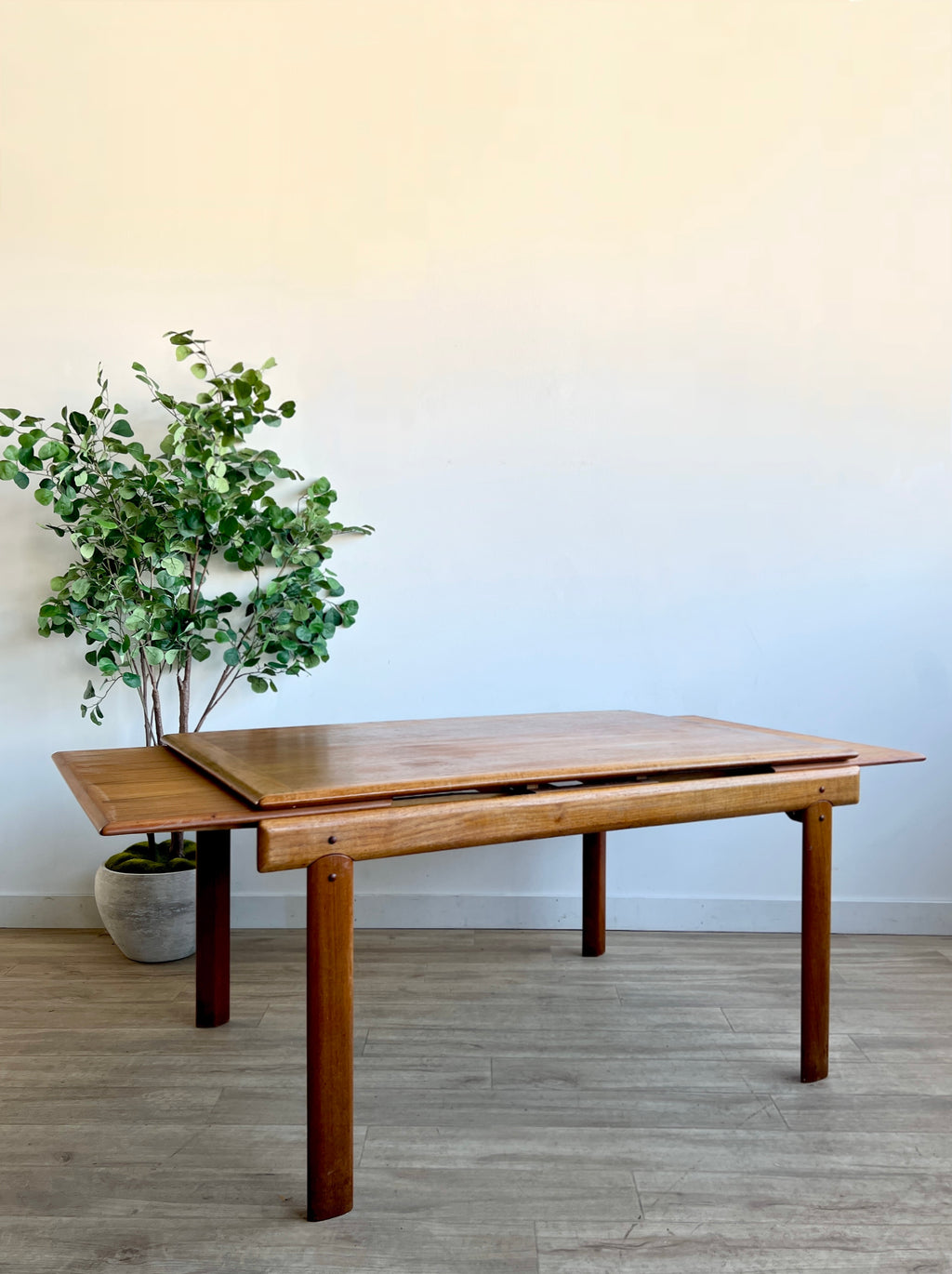 Vintage Danish Teak Draw Leaf Table